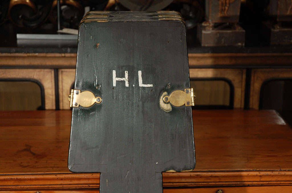 English Black Cello Case, Circa 1880